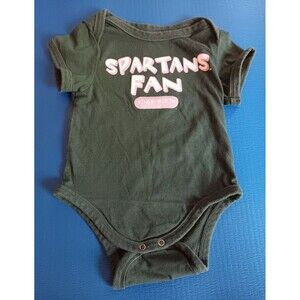 shirt 6 To 9 months Pro Edge Michigan Spartan Green Short Sleeve infant baby